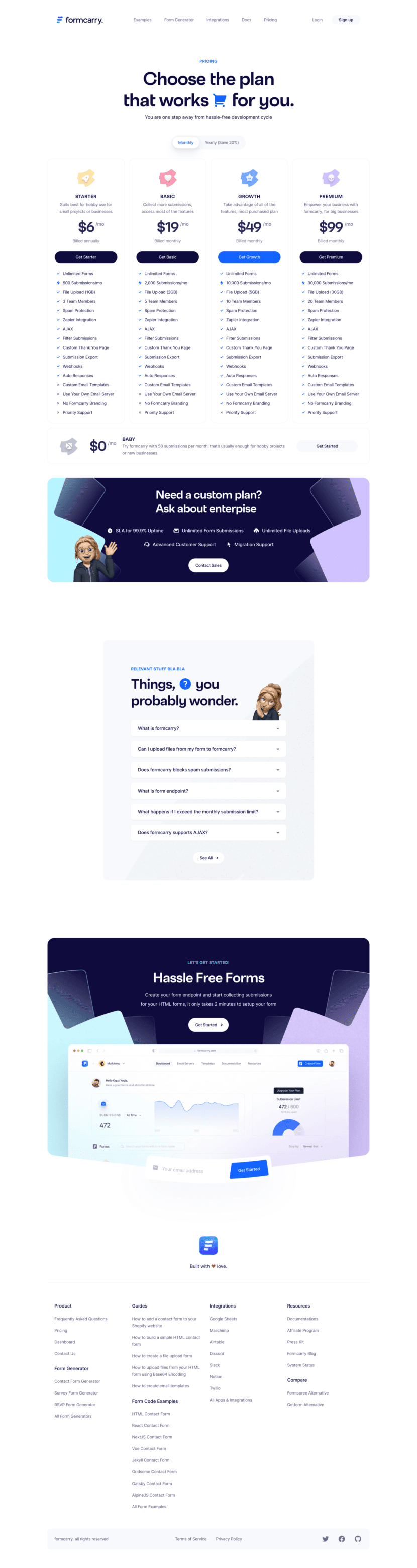 formcarry-pricing-page