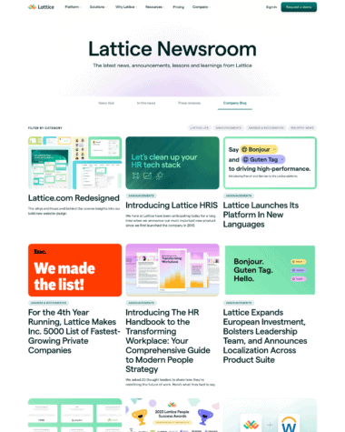 lattice blog page