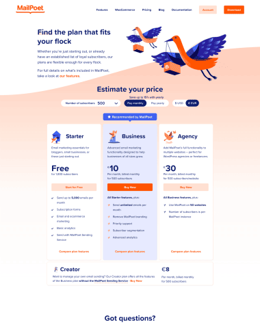 mailpoet-pricing-page