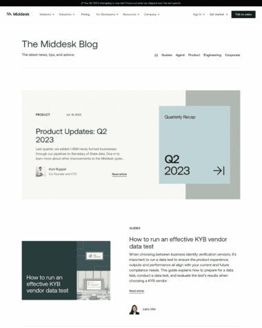 middesk blog page