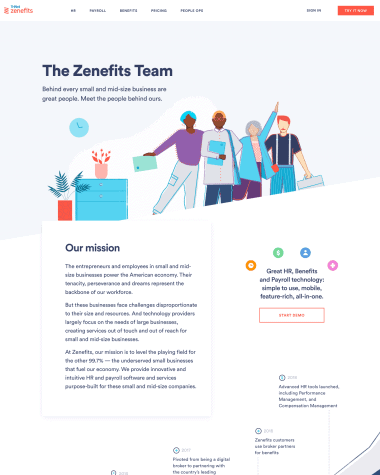 zenefits-about-us-page