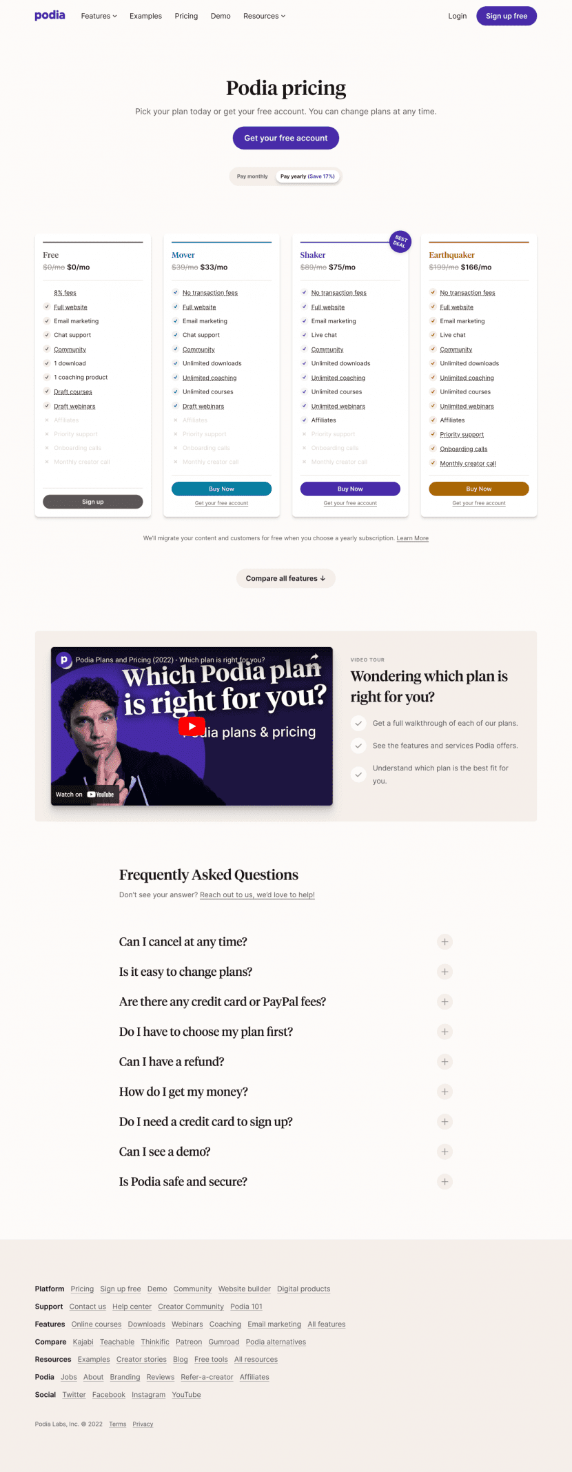 podia-pricing-page
