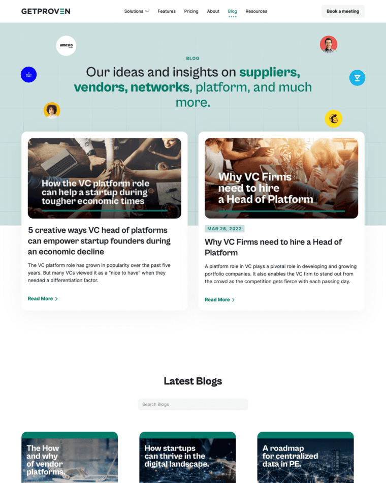 40 Best Blog Page Examples For Design Inspiration - SaaS Landing Page