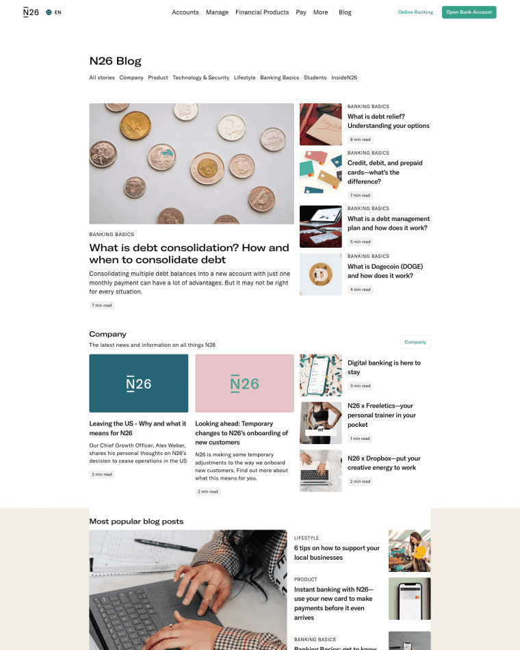 40 Best Blog Page Examples For Design Inspiration - SaaS Landing Page