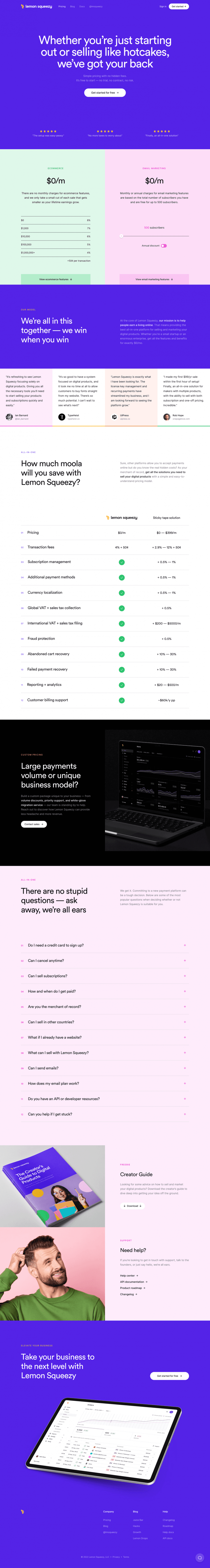 lemonsqueezy-pricing-page
