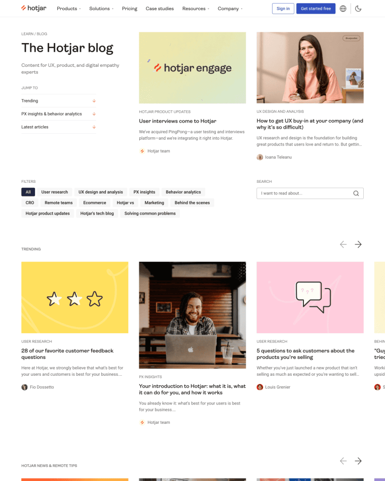 40 Best Blog Page Examples For Design Inspiration - SaaS Landing Page