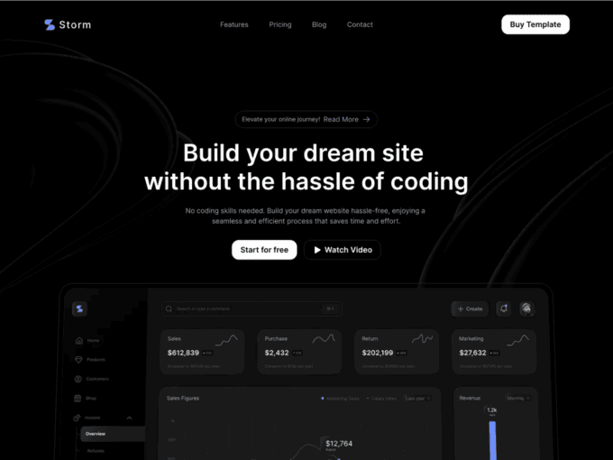 15 Gorgeous Dark Landing Page Templates for Your Next Project - SaaS ...