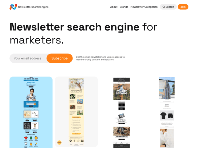 newsletter search engine