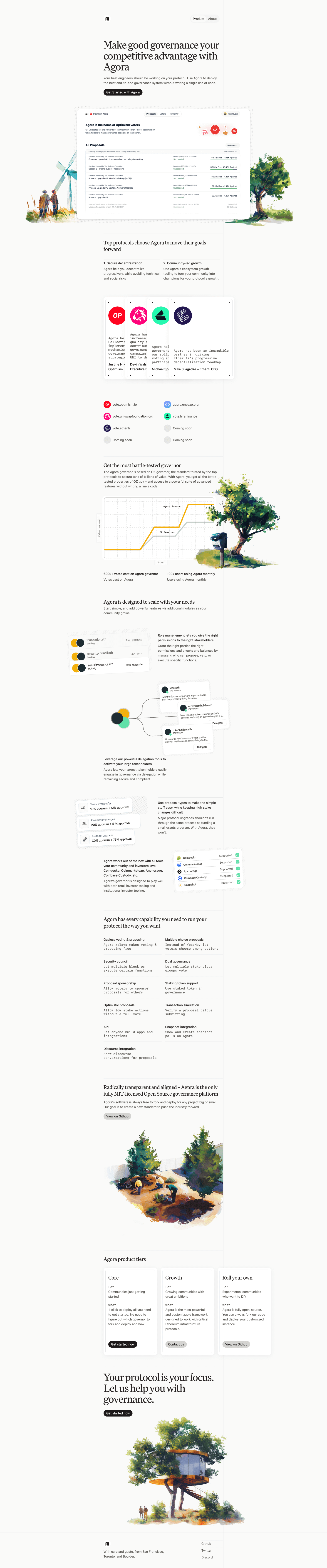Agora page - SaaS Landing Page
