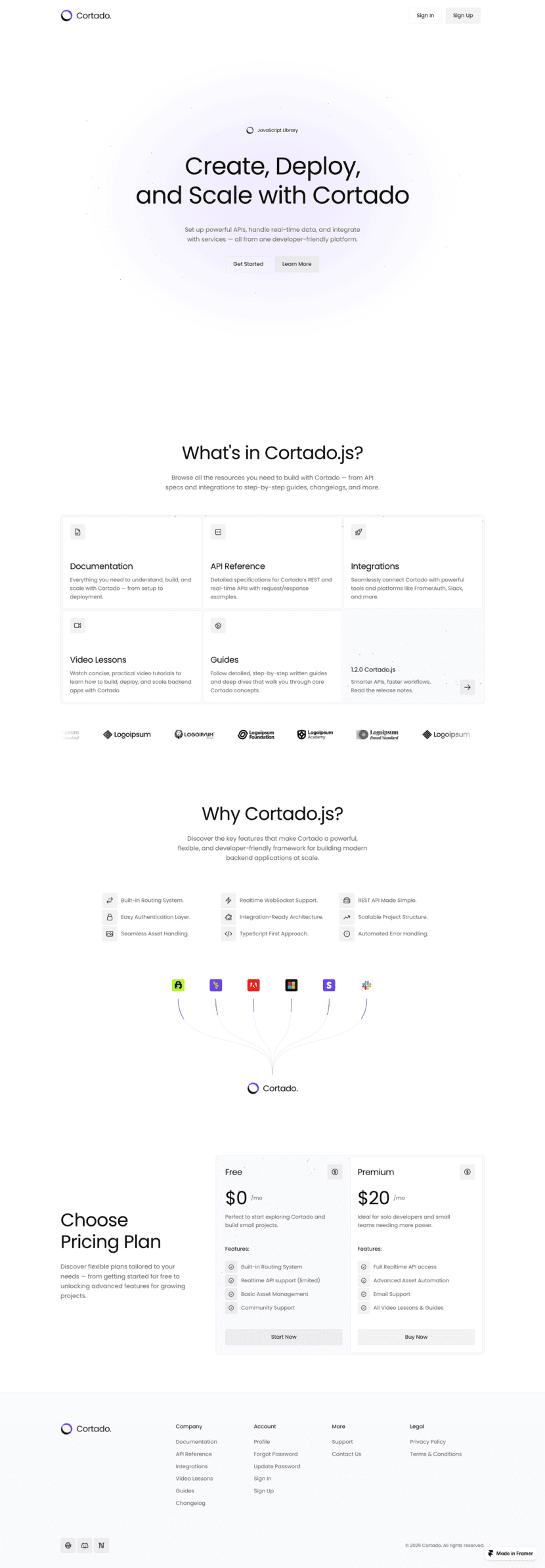 cortado-framer-template